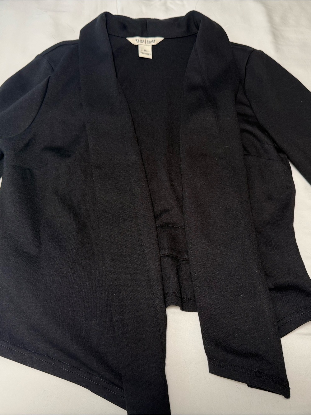 StCollection Black Open-Front Women's Jacket